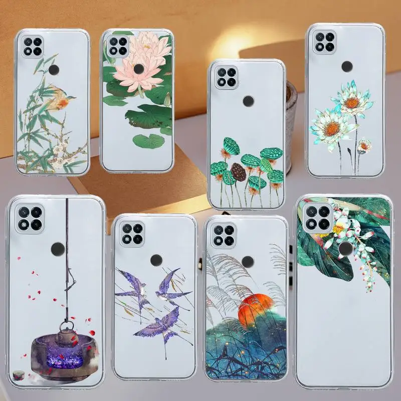 

Ancient poems Chinese Style Phone Case Transparent for Xiaomi redmi note 8 9 10 11 t lite pro ultra mix 4 k40