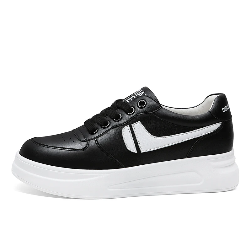 

Round Toe Flat Low-Top Shoes, Lace-Up Solid Color Shoes, Women'S Platform Women'S Shoes