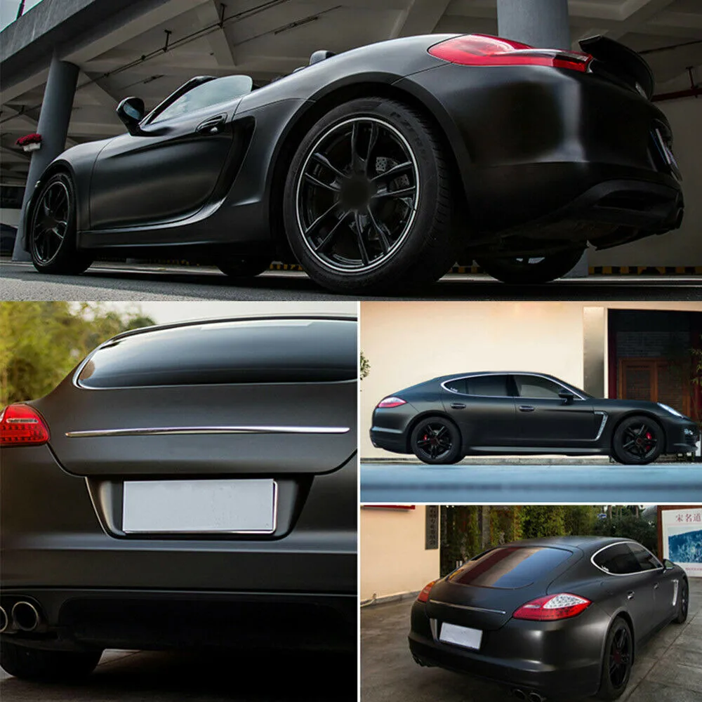 

Wrap Sticker 12*60 Inch 30*150CM Air Release Black Bubble Flat Matte Vinyl