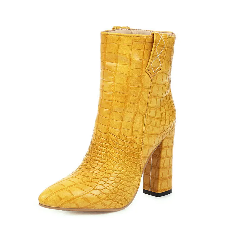 

Остроносые женские сапоги, сапоги на платформе, женская зимняя обувь, роскошные дизайнерские пуанты на высоком каблуке, женские резиновые с...