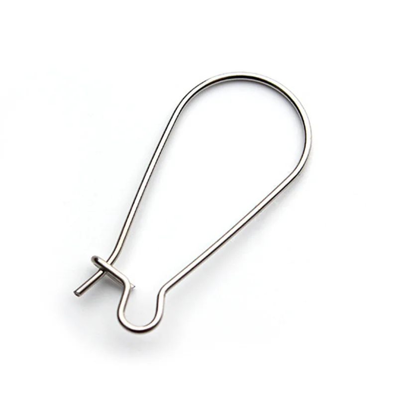 Серьги-кольца из нержавеющей стали с французскими ушками 100 шт. | Украшения и