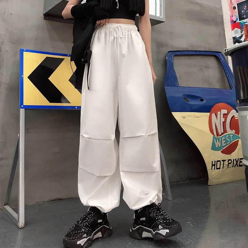 Брюки женские прямые свободного покроя с завышенной талией универсальные