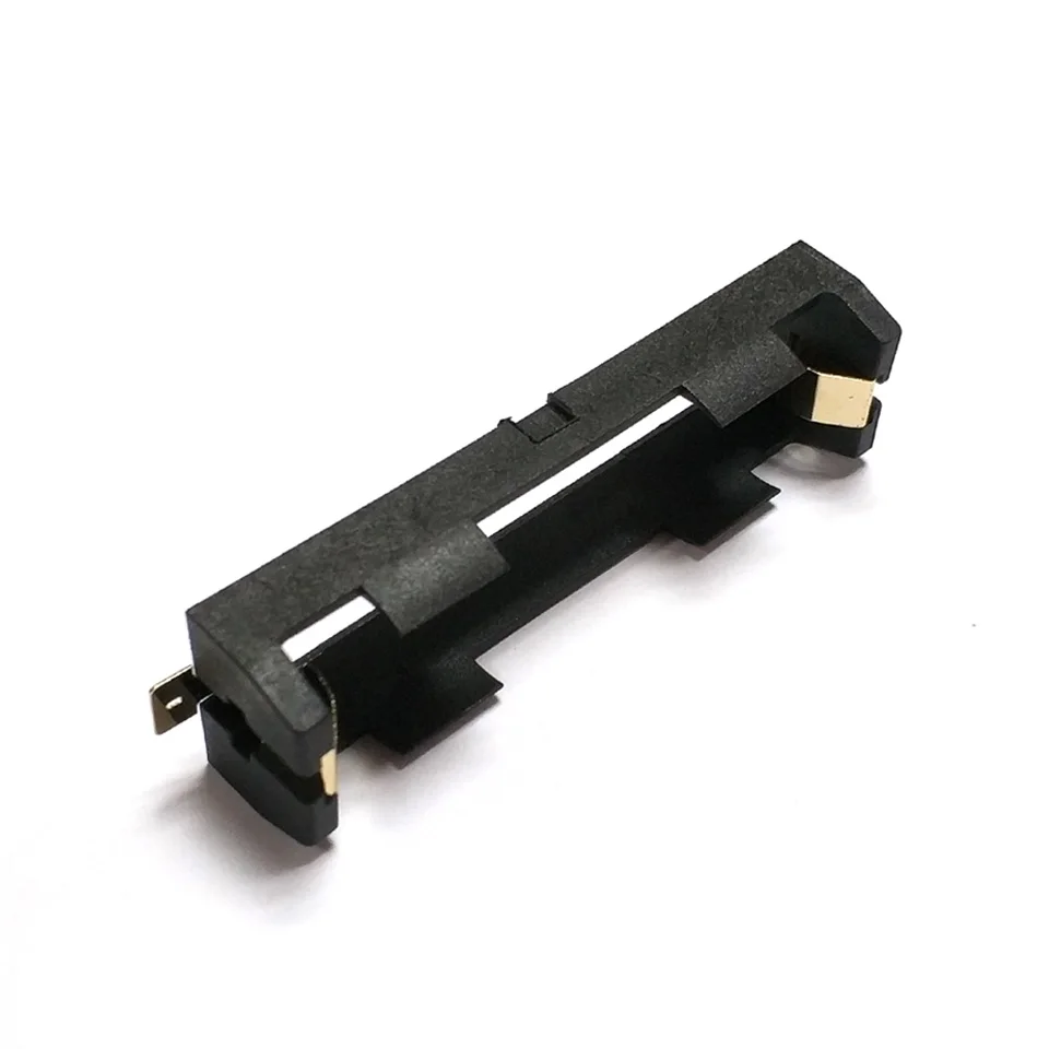 1X18650 батарея держатель SMD SMT коробка с бронзовые значки излучающие батареи