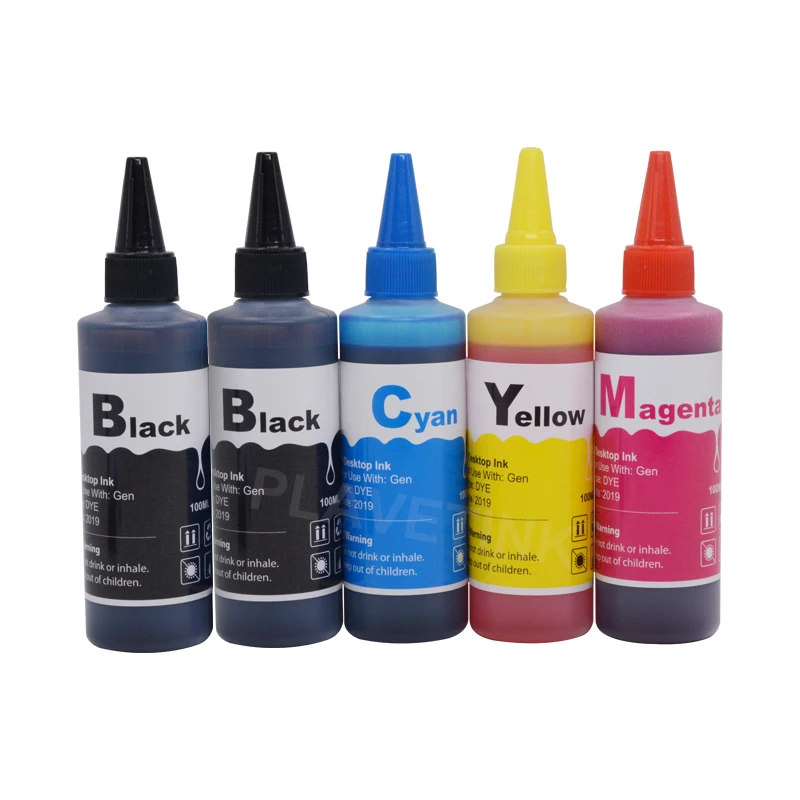 Plavetink 100ml Printer Ink Refill Kit + Refillable Cartridge For Canon PGI 570 CLI 571 XL PIXMA MG5750 MG5751 Printers | Компьютеры и
