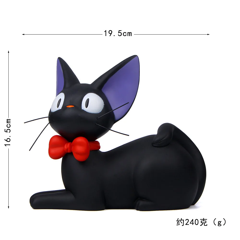 

Black JiJi Cat Action Figures Toys Studio Ghibli Hayao Miyazaki Anime Kiki's Delivery Service Piggy Bank Collection Model Toy