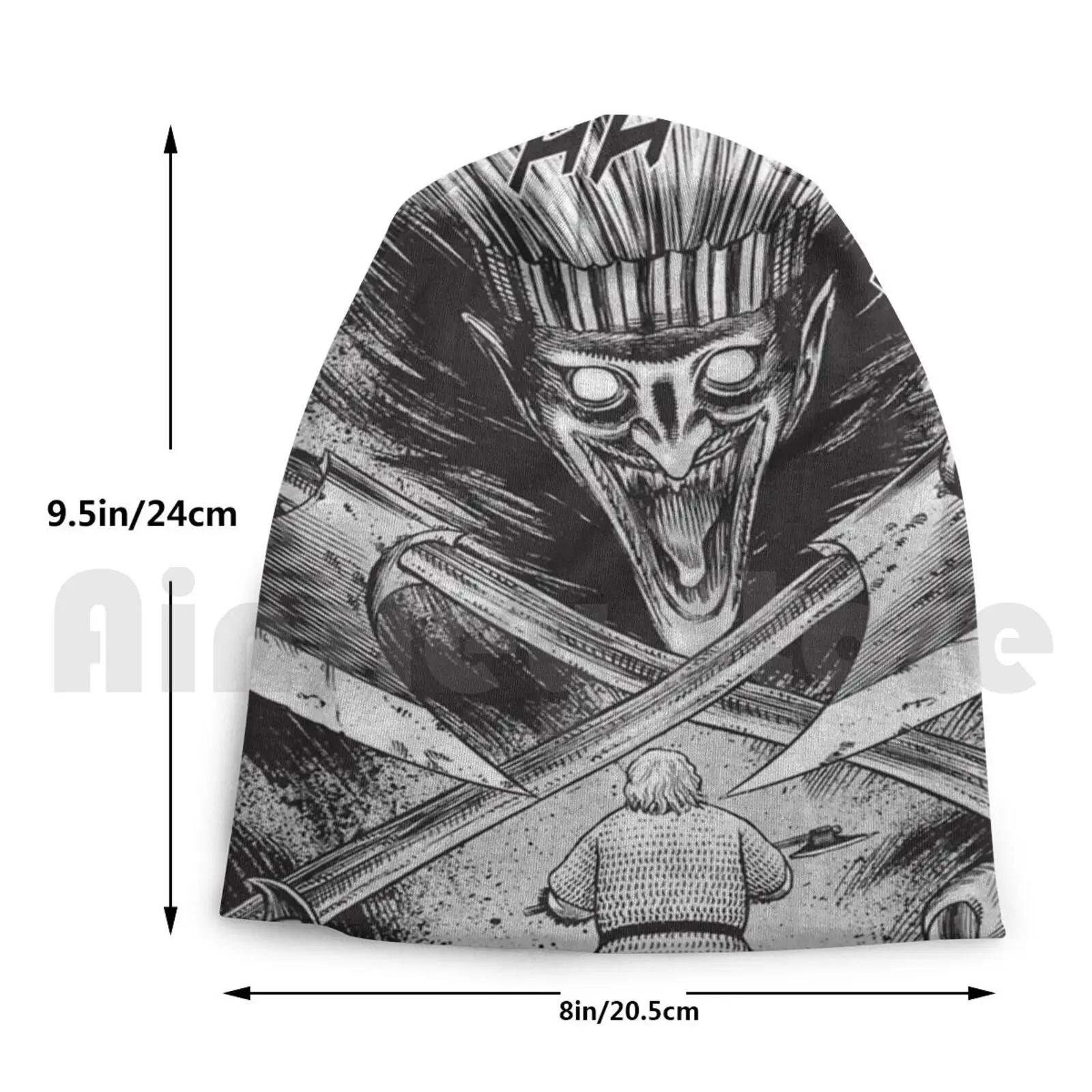 Вязаная Шапка-бини с демоном викингом (Vinland Сага) в стиле хип-хоп | Аксессуары для