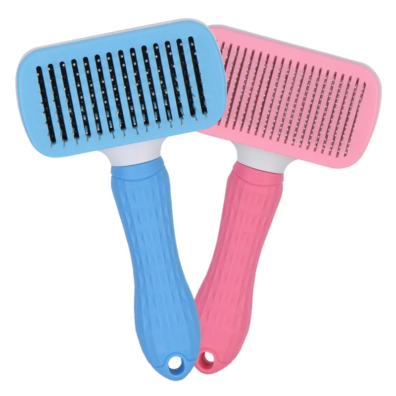 

Portable Needle Dog Comb Detangle Grooming Hair Remover Dog Comb Plastic Undercoat Szczotka Dla Psa Cleaning Supplies EI50GS