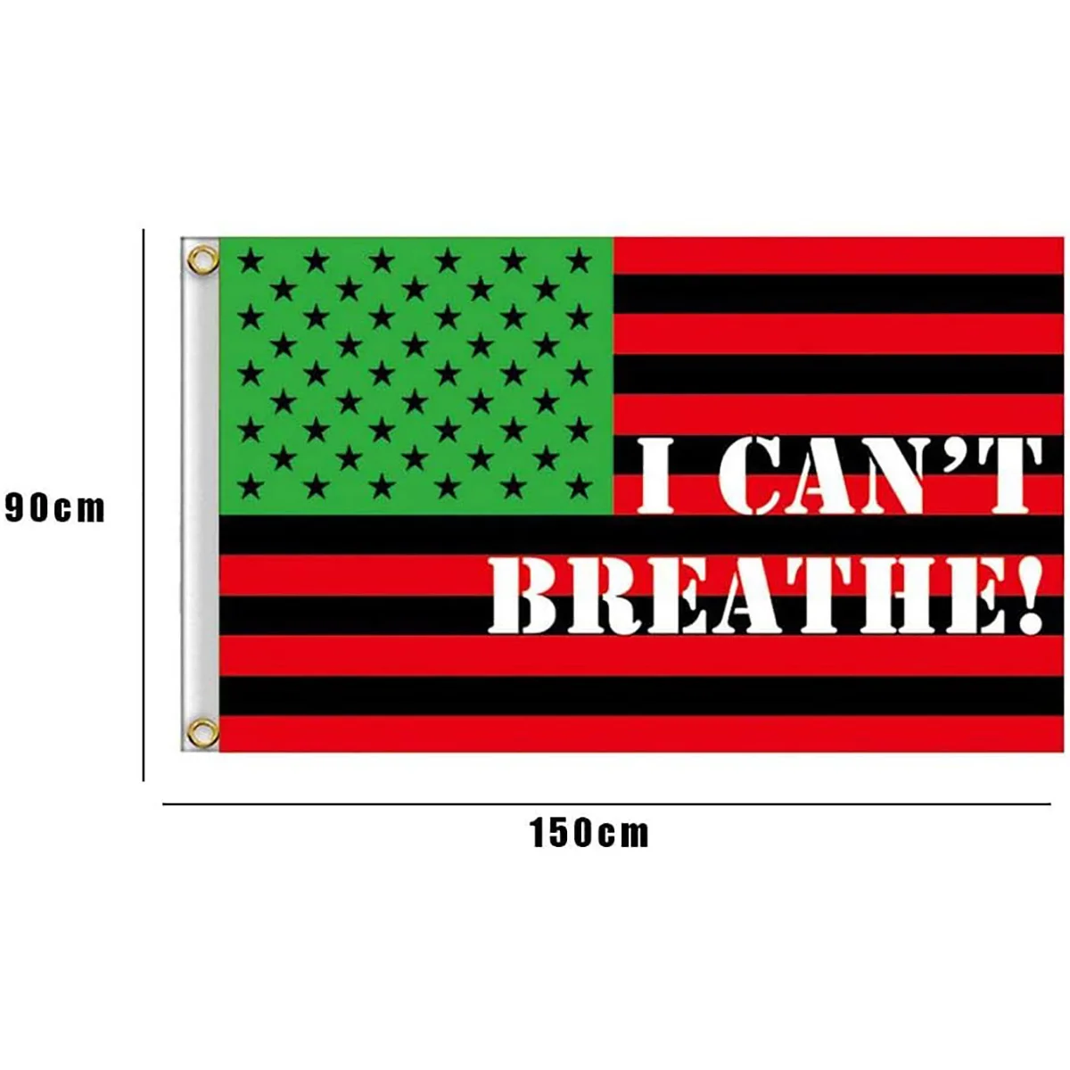 

Support For Balck I CANT BREATHE Parade Flag Polyester Cloth Parade Banner Simple Parade Flag Parade Supplies For Outdoor