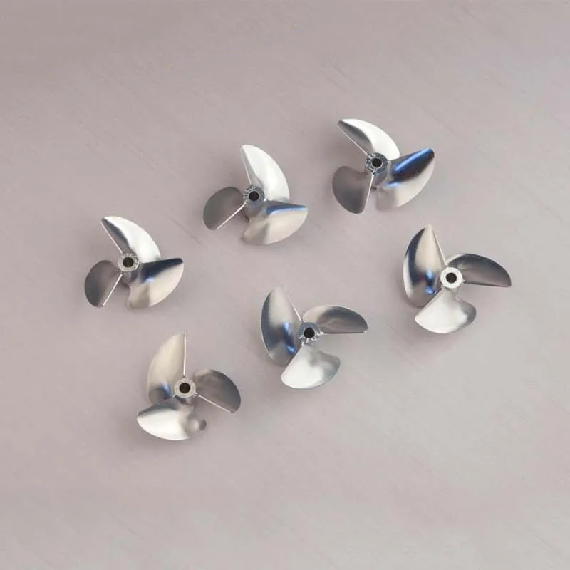 1 шт. RC лодка скоростной 3 лопастной пропеллер с алюминиевым корпусом весло 18/4 76 мм