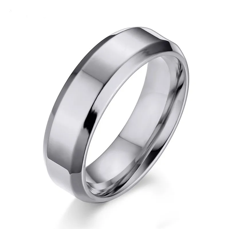

Simple Smooth Black/3colors Titanium Ring For Men Wedding Rings for women