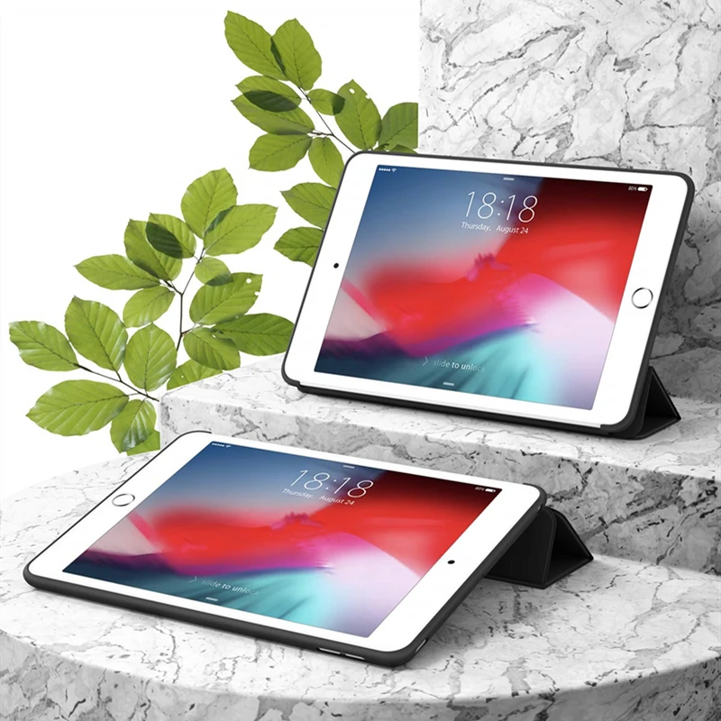 Для Apple iPad mini 5, умный чехол, для iPad mini 4, силиконовый чехол, мягкая задняя крышка для iPad mini 5/4 с автоматическим режимом сна/пробуждения