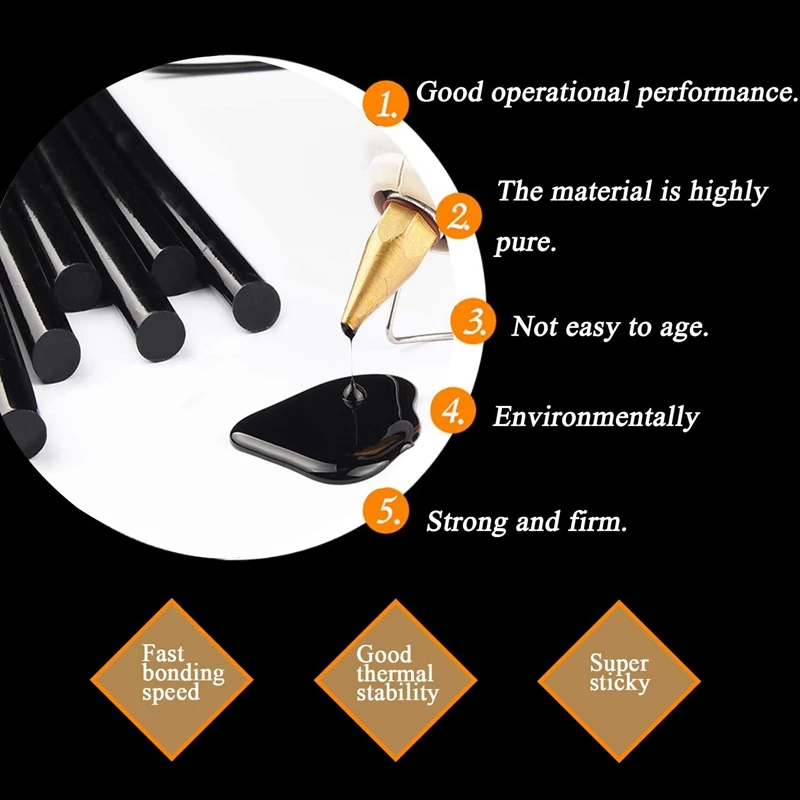 

20Pcs Hot Melt Glue Sticks Paintless Dent Repair Tool for Car Dent Remover Set Yellow & Black