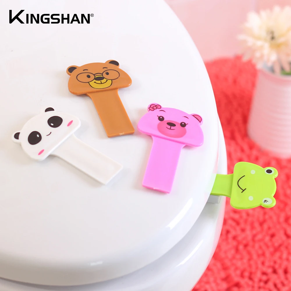 Подъемное устройство для крышки унитаза мультяшный милый кролик медведя ручка