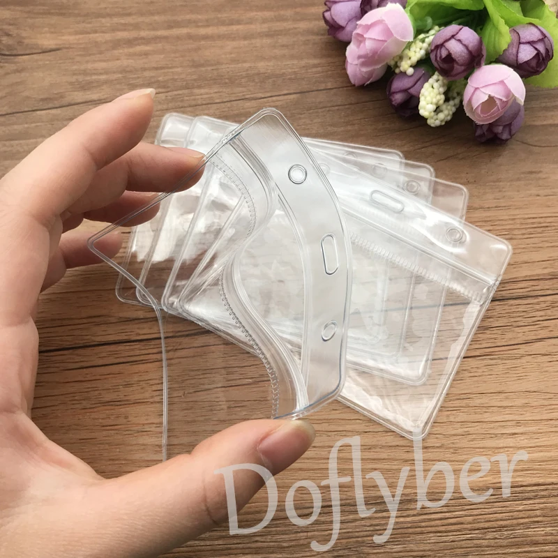 5/10 шт. прозрачный Водонепроницаемый работы выставки ID держатель для карт