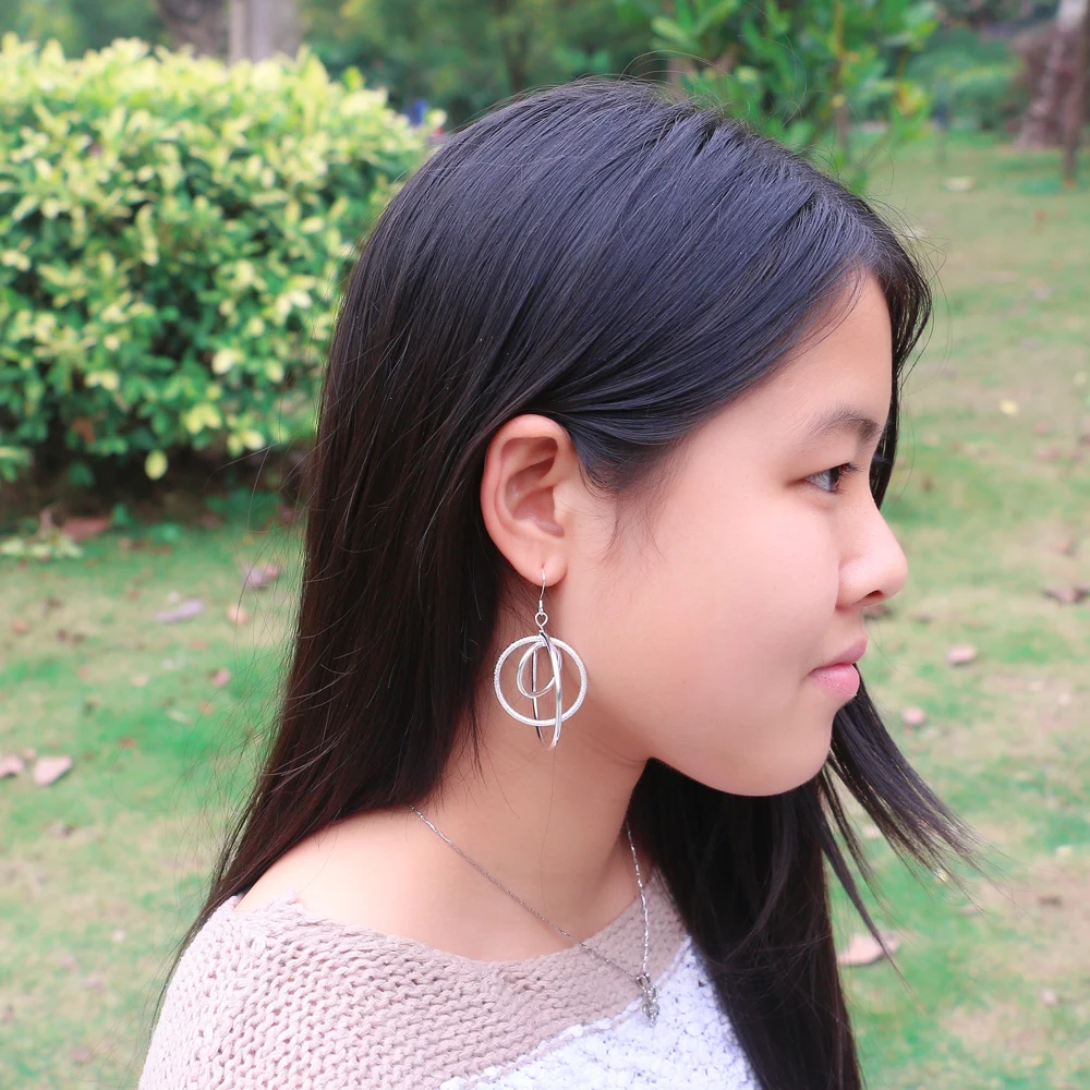 Новые модные серьги из стерлингового серебра 925 пробы для женщин большие круглые