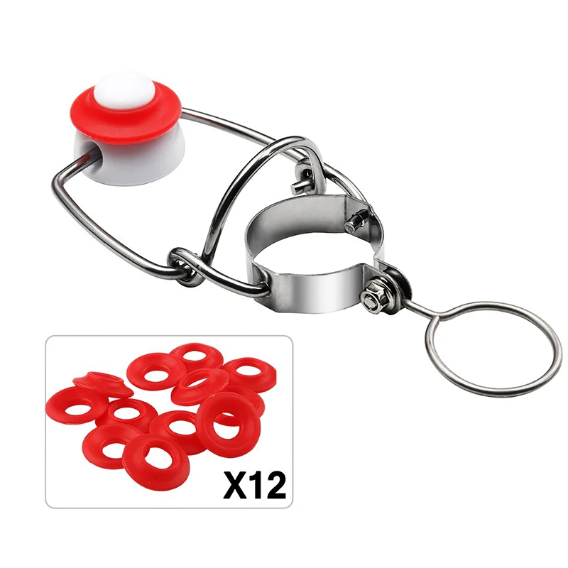 

12pcs Reusable Silicone Seal Swing Caps Flip Top Stoppers Home Brewing Wine Beer Bottle Stoppers Clamps