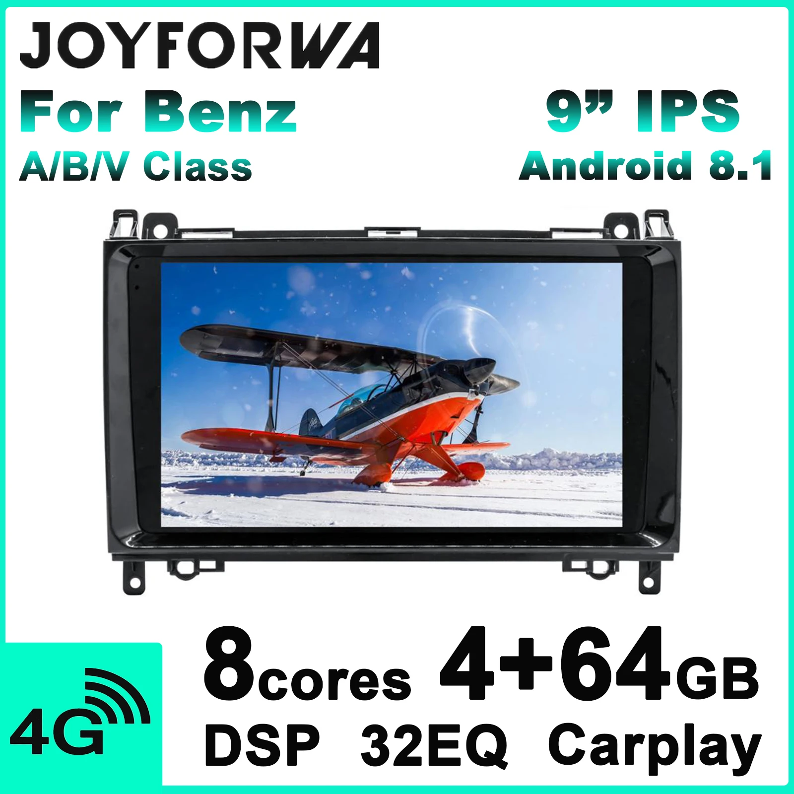 Автомобильный мультимедийный радиоприемник DSP Carplay 1DIN 9 &quotAndroid 8 1 для Mercedes Benz Sprinter