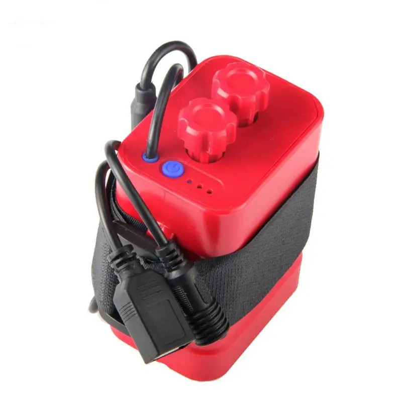 Чехол для аккумулятора DIY 6x18650 USB блок питания 12 В телефона светодиодный