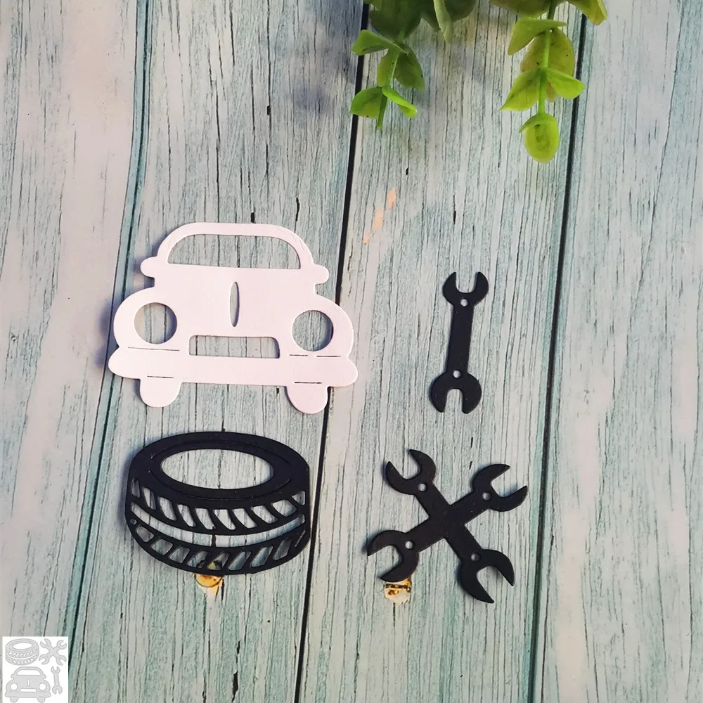 Автомобильный гаечный ключ для скрапбукинга металлические режущие штампы