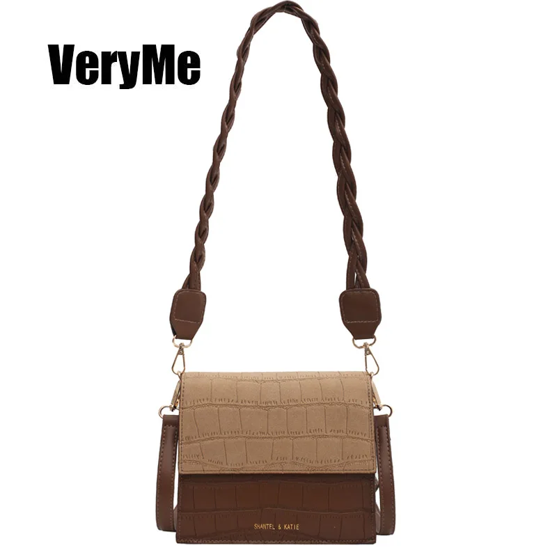 

VeryMe Autumn And Winter Tote Bags For Women Designer Leather Crossbody Bags Simple Square Ladies Messenger Bag Bolsos De Mujer