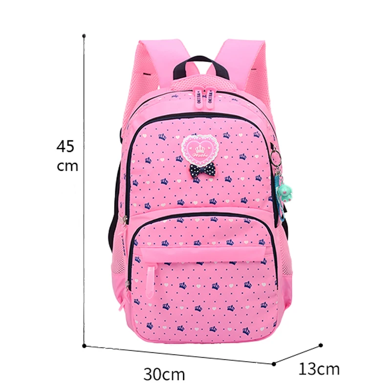 

3Pcs/Set Multifunctional Girl Student School Backpack Nylon Waterproof Pink Lovely Girls School Bags Casual Girl Shoulder Bags