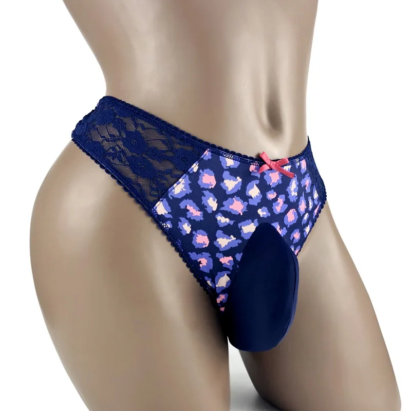 Сексуальные мужские кружевные Трусы-стринги Трусики-бикини нижнее белье трусы