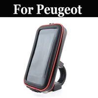 moto phone holder waterproof bag case handlebar mount holder for peugeot citystar 200i django 150i qp150t d qp150t g qp200t