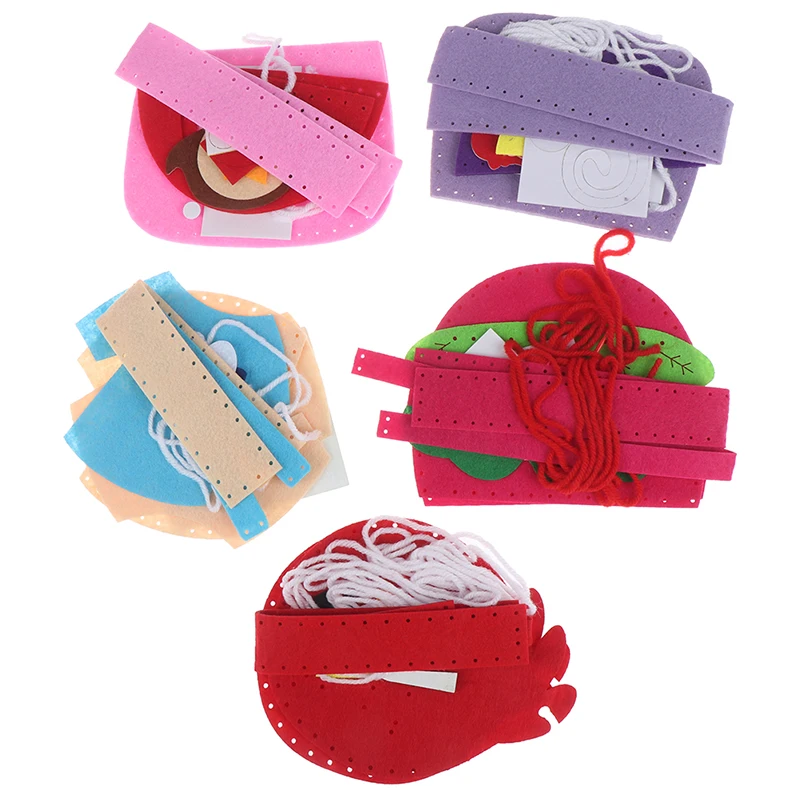 1 шт. DIY Аппликация на сумку Дети ручной работы Монтессори игрушки Нетканая ткань