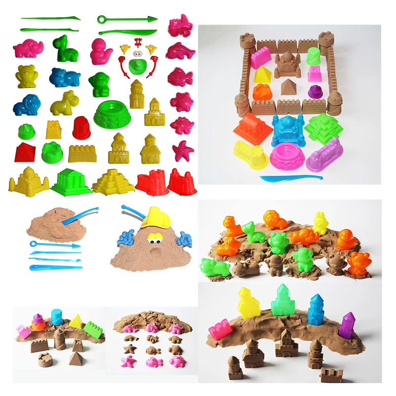 2021 Magic Sand Model Clay Tools Diy Indoor Plasticine Castle Mold Building Dynamic Soft For Educational Toys | Игрушки и хобби