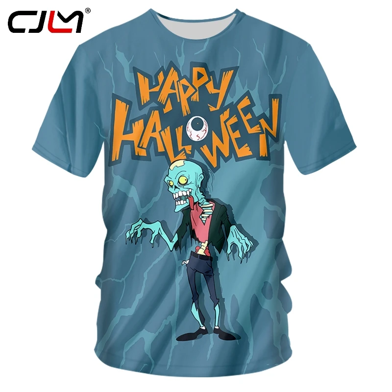 CJLM Мода Хэллоуин новый человек зомби летняя уличная футболка одежда Лидер продаж