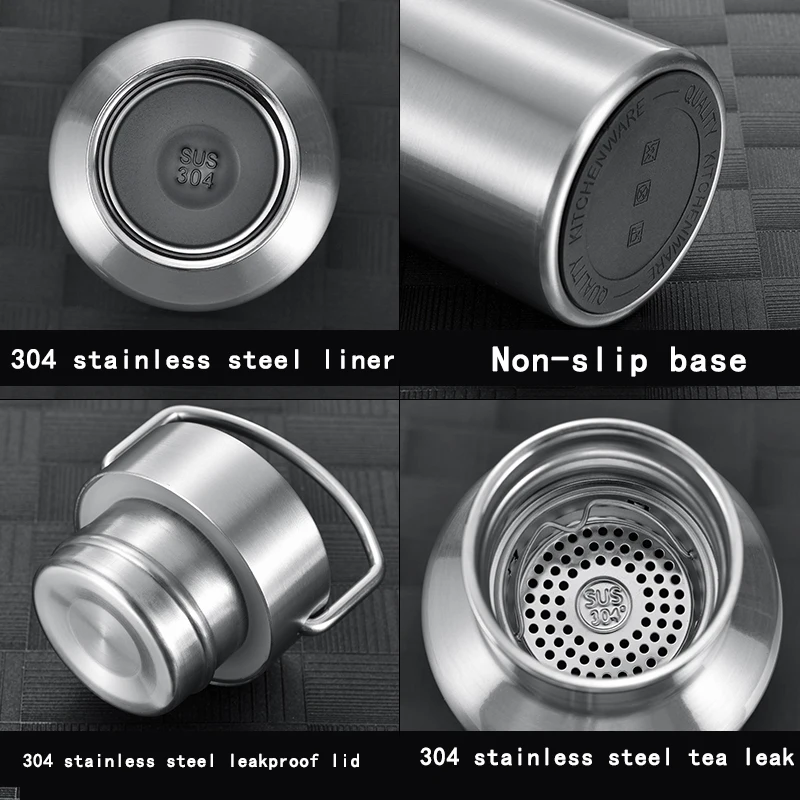 Новый термос большой емкости из нержавеющей стали с двойными стенками вакуумная