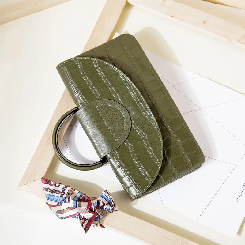 2020 Новое поступление женский клатч из спилка Женская сумка конфетного цвета