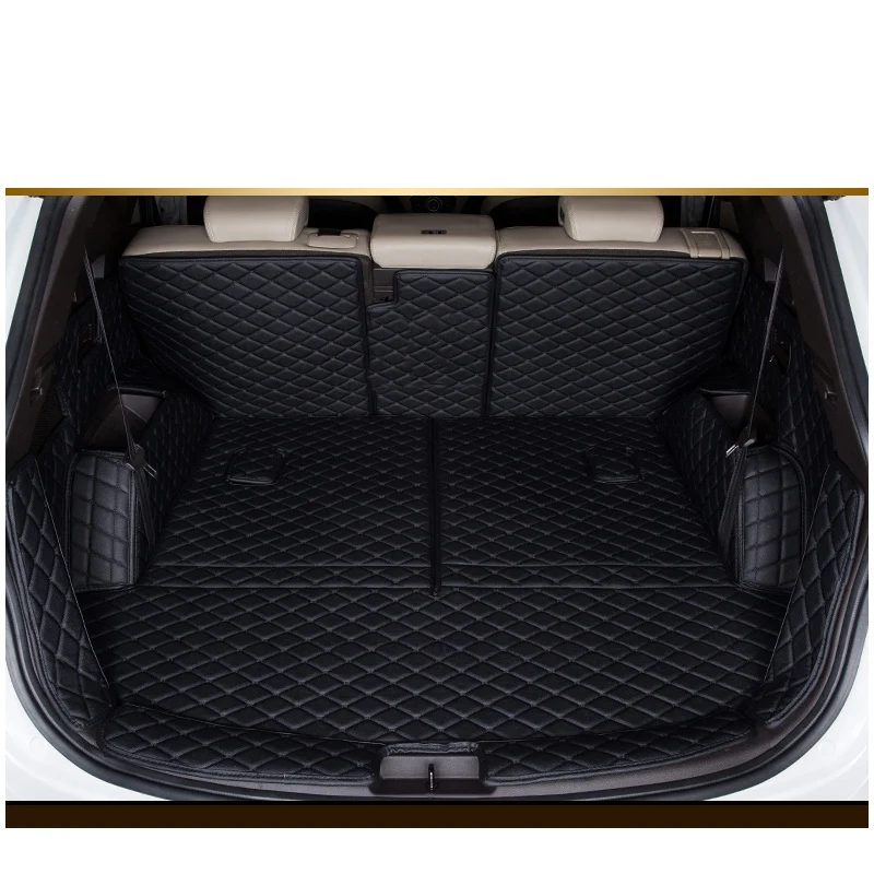 Кожаный коврик для багажника автомобиля hyundai santa fe 2013 2014 2015 3-го поколения |