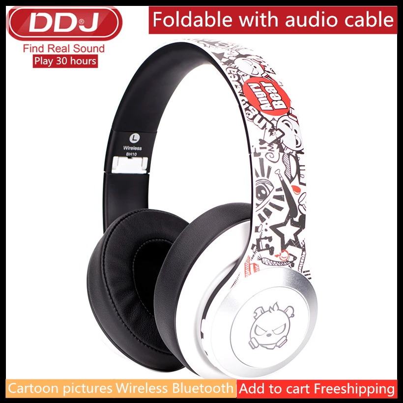 Беспроводные Bluetooth наушники DDJ BH10 проводная гарнитура для телефона музыкальные