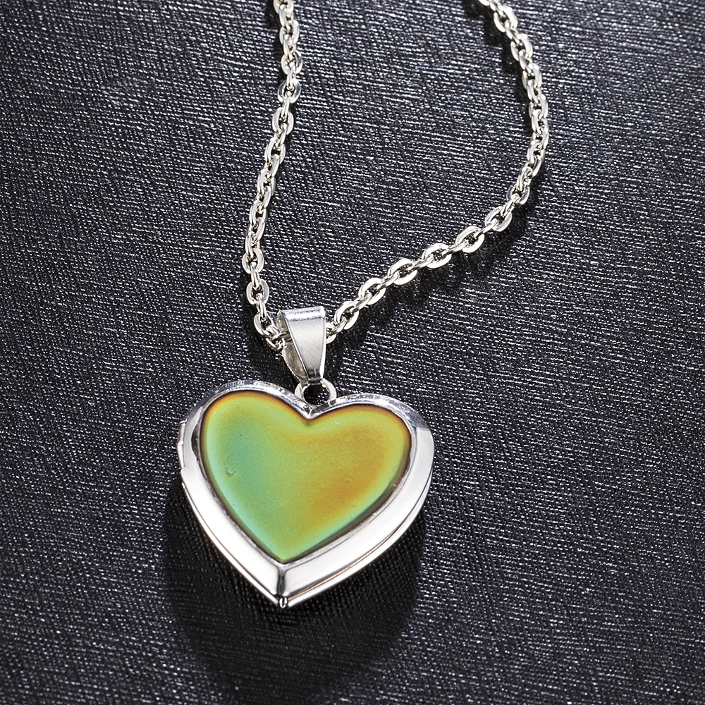 Романтическое ожерелье с фоторамкой и кулоном в виде сердца | Украшения