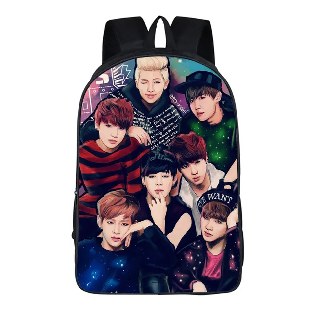backpack 8 Школьный рюкзак Sac A Dos Kpop K-pop K Pop школьный рюкзак для девочек-подростков - Цвет: backpack 8