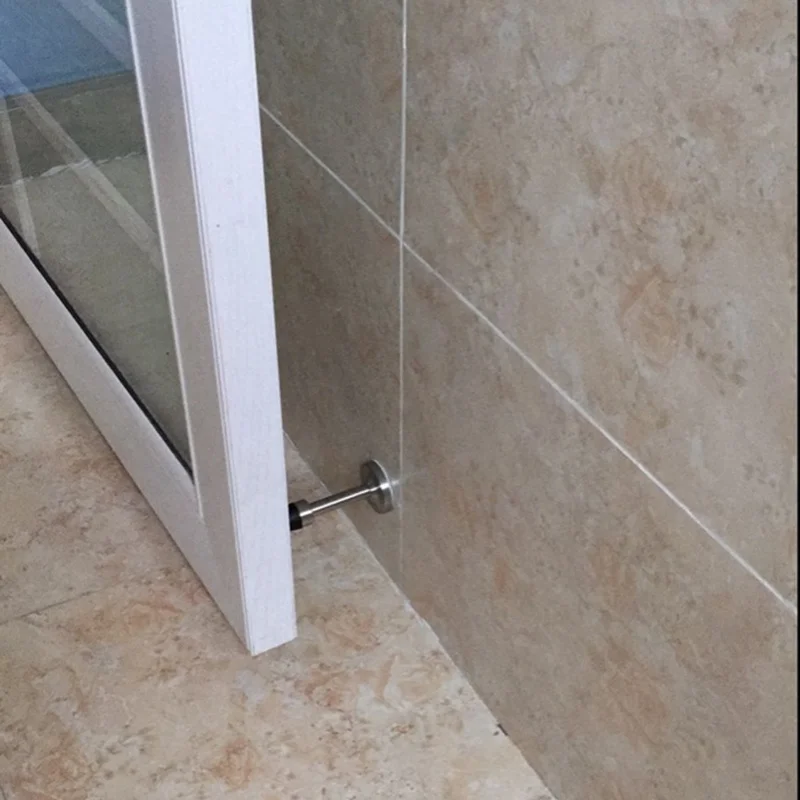 Дверной стопор из нержавеющей стали держатель для пола фитинг с винтами