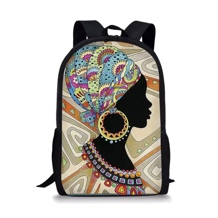 Африканская Женская художественная школьная сумка для девочек-подростков, повседневная женская мини-сумка Leptop, Детская сумка для книг, рюк...