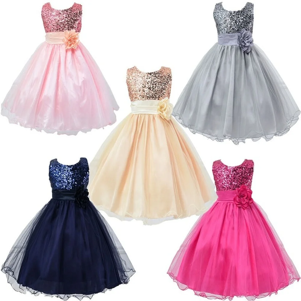 

Kids Girls Sleeveless Dress Summer Lovely Solid Color Corset Flower Decorative Mesh Skirt Casual Fashion Princess Dresses