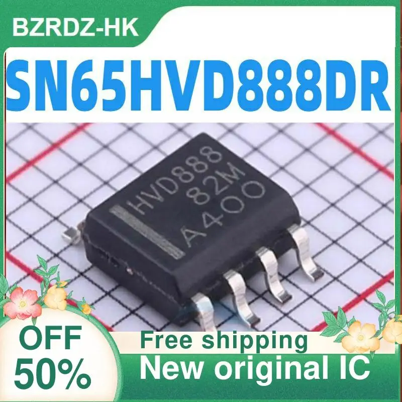 

5 шт./лот SN65HVD888DR HVD888 лапками углублением SOP-8 RS-485 новый оригинальный IC