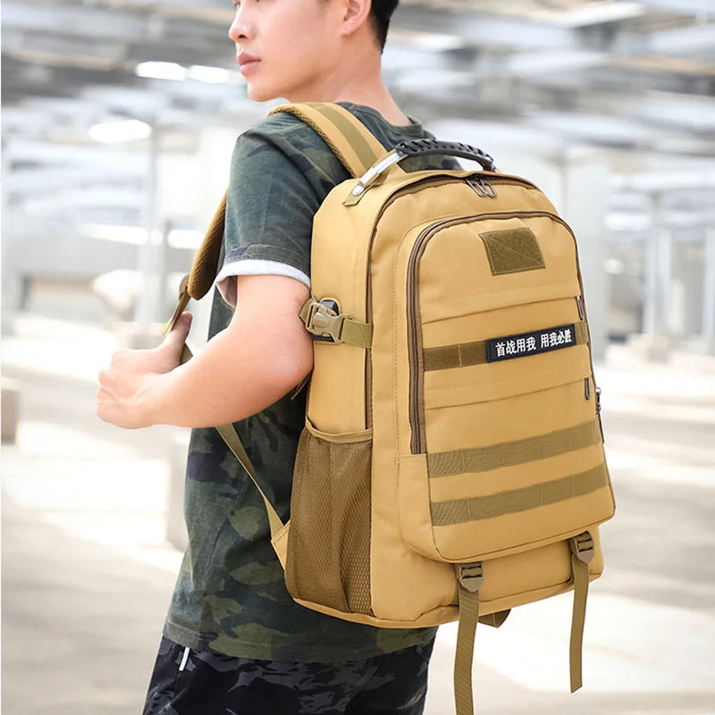 USB зарядка Мужской рюкзак для альпинизма военный тактический камуфляж походная