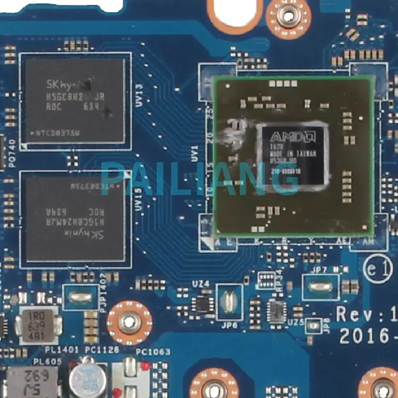 Материнская плата для ноутбука DELL Inspiron 5567 I7-7500U 0KFWK9 CN-0KFWK9 SR2ZV LA-D801P-216 DDR4