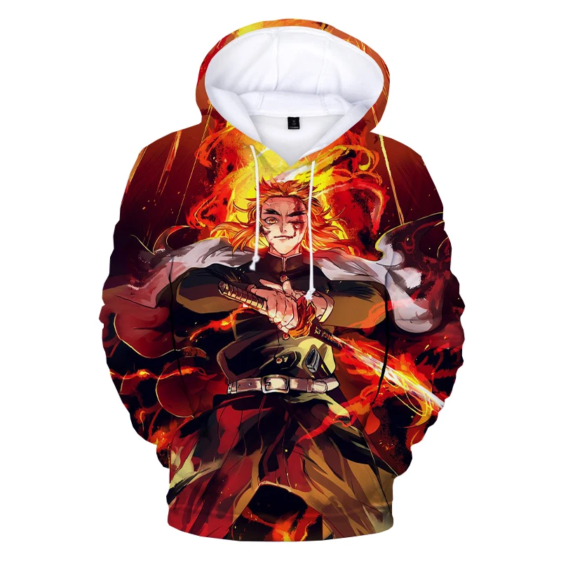 

New 3D Printed Demon Slayer Hoodies Sweatshirts Men Women Pullovers Fashion Anime Kimetsu no Yaiba Unisex Harajuku Cool Hoodie