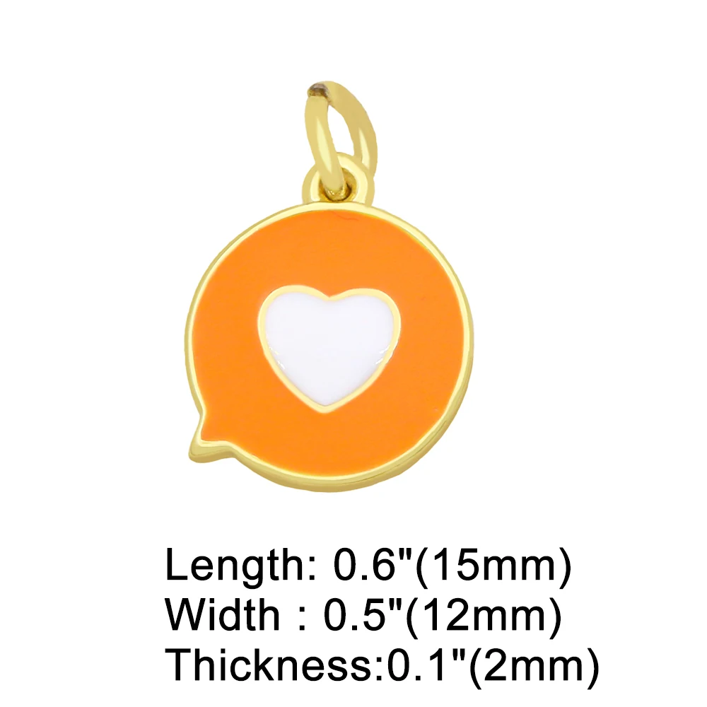 OCESRIO красочные маленькие эмалированные сердца монеты подвески для дисков