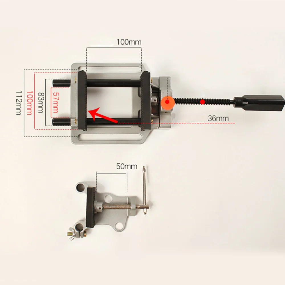 

Aluminum Alloy Bench Vise Table Flat Clamp-on Plier Drill Press Milling Machine Clamping Clamp Woodworking Hand Tool