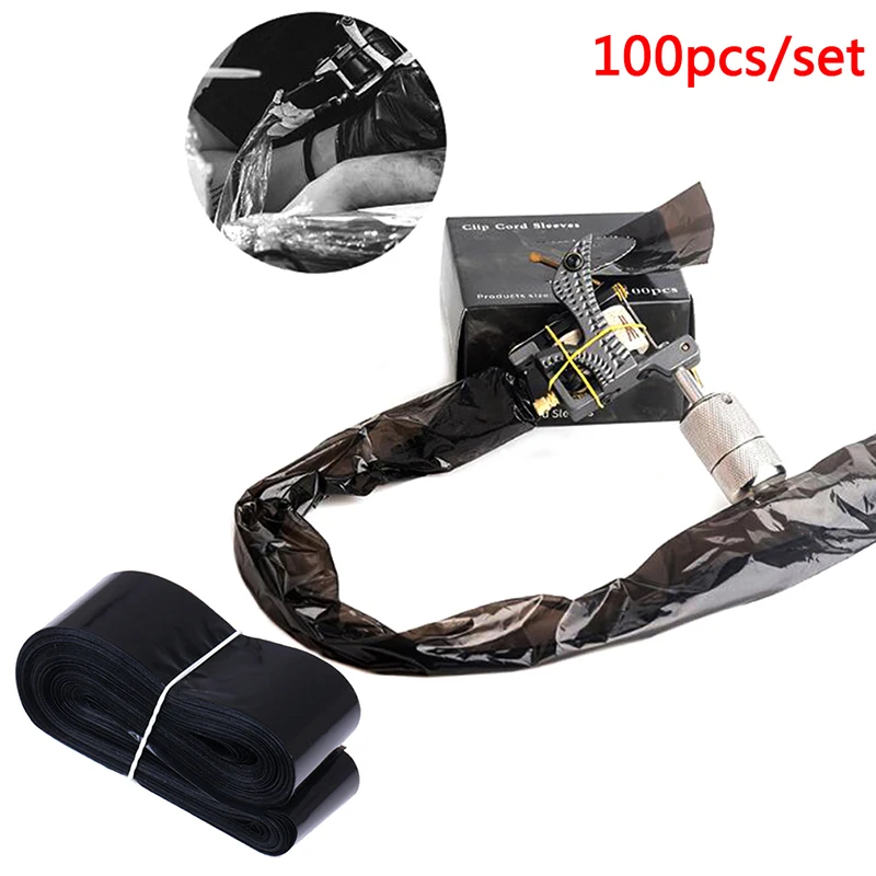 Зажим для татуировок 100/200 шт. одноразовый черный/синий | Красота и здоровье