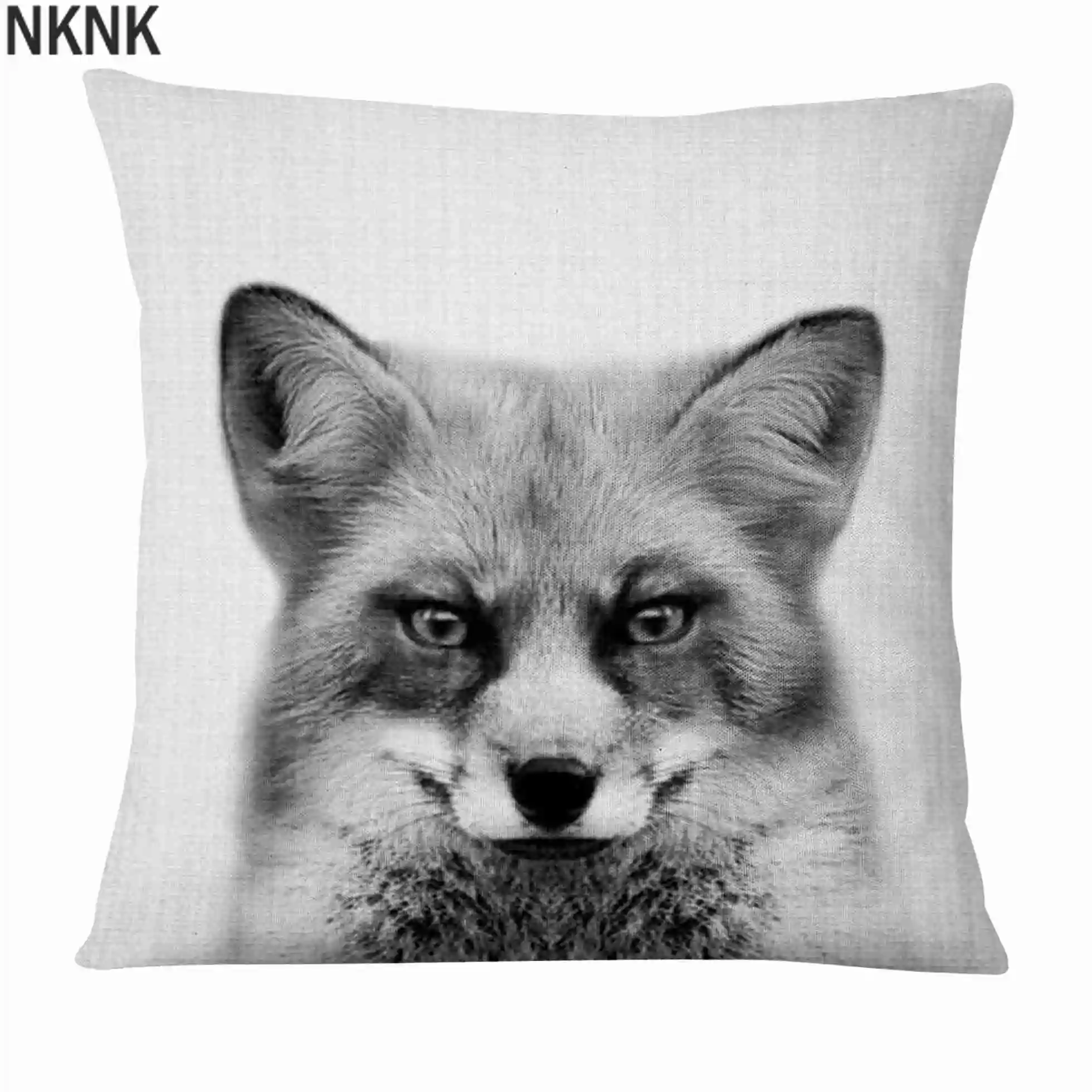 

Retro Animal Film Printed Cushion Decorative Pillow Black And White Art Pillowcase Home Decor Sofa Throw Pillow 45*45
