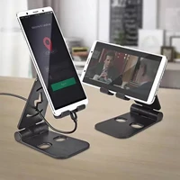 mobile phone holder desktop for tablet charging base double adjustable foldable shelf phone stand for mobile phone accessories