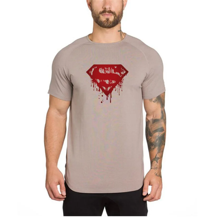 Новая брендовая модная мужская короткая крутая футболка хлопковая повседневная