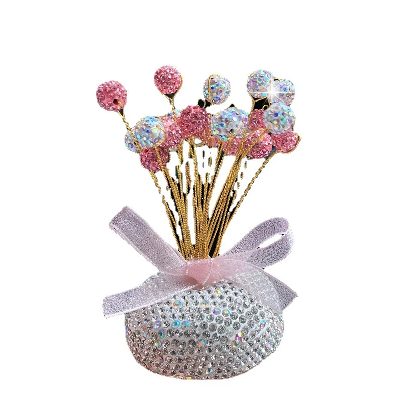 

Bling Crystal Car Decor Rhinestone Ornaments Home Desk Decor Office Desk Accessories Decorations Best Gift For Women Girls